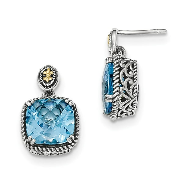 3mm Swiss Blue Topaz Solitaire Fancy Party Wear Stud Earrings 14k Black Gold Over .925 Sterling Silver For Womens Girls Round Clear 3mm Swiss Blue Topaz Solitaire Fancy Party Wear Stud Earrings 14k Black Gold Over .925 Sterling Silver For Womens Girls Round Clear